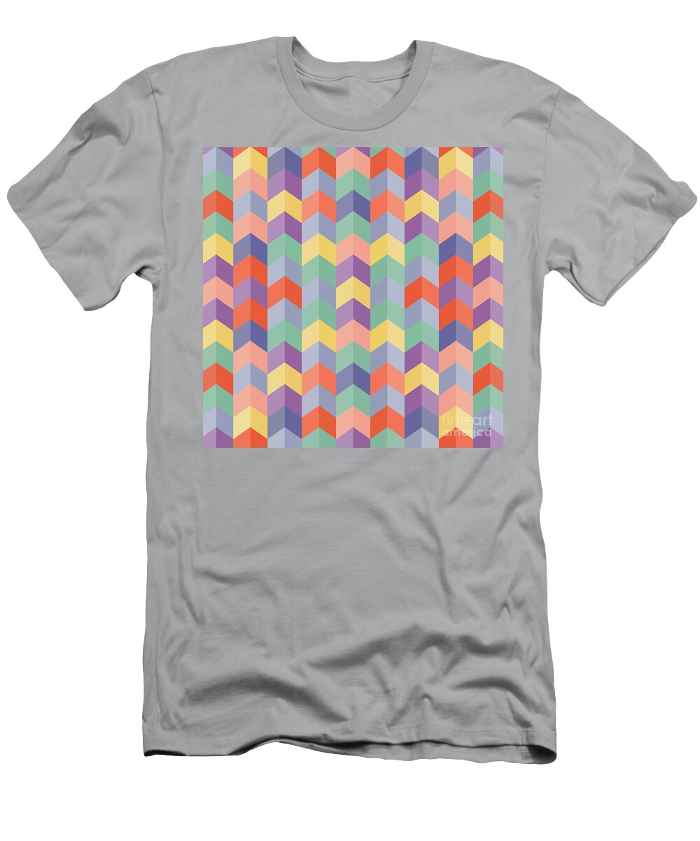 3 Colorful Geometric Background Amir Faysal T-Shirt