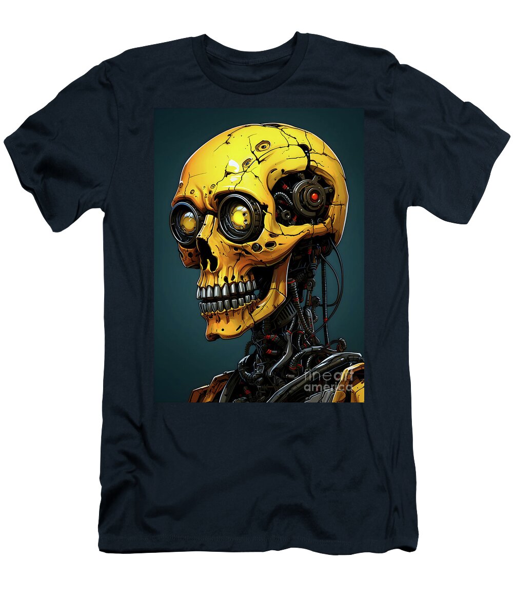 3 Cyber Skull Yassine Akermouch T-Shirt