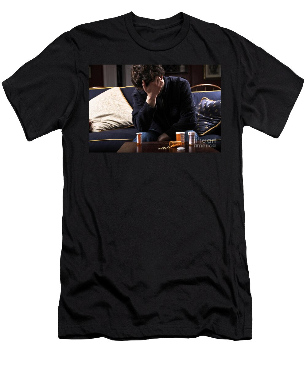 3 Depression and Addiction Photo Researchers Inc T-Shirt