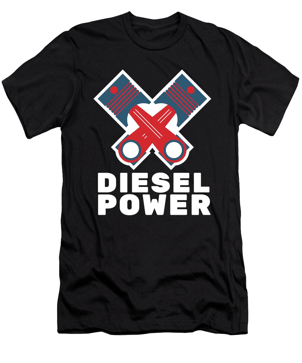 3 Diesel Mechanic Truck Turbo Boost Turbocharged Justus Ratzke T-Shirt