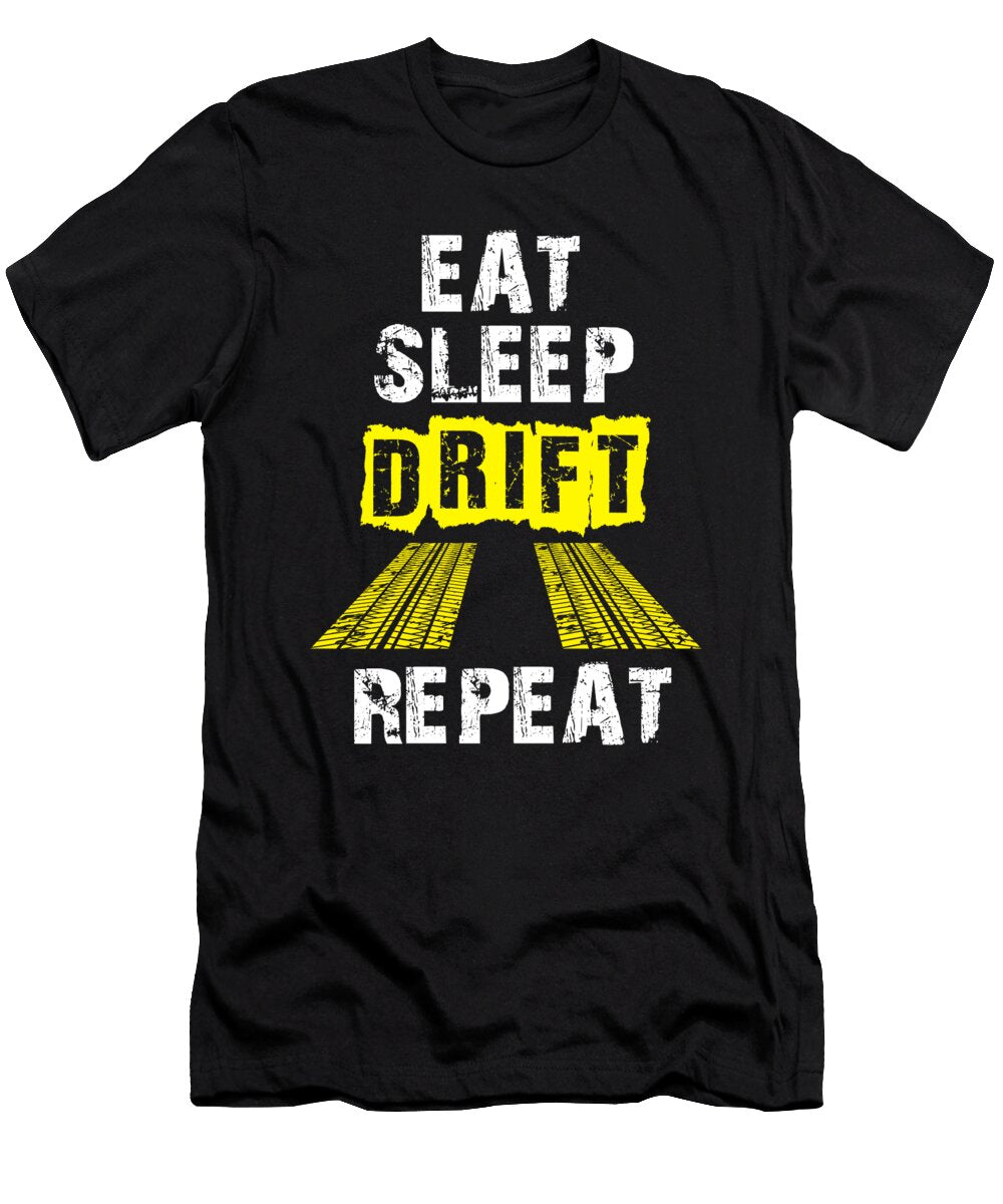 3 Drifter Eat Sleep Drift Repeat Eq Designs T-Shirt
