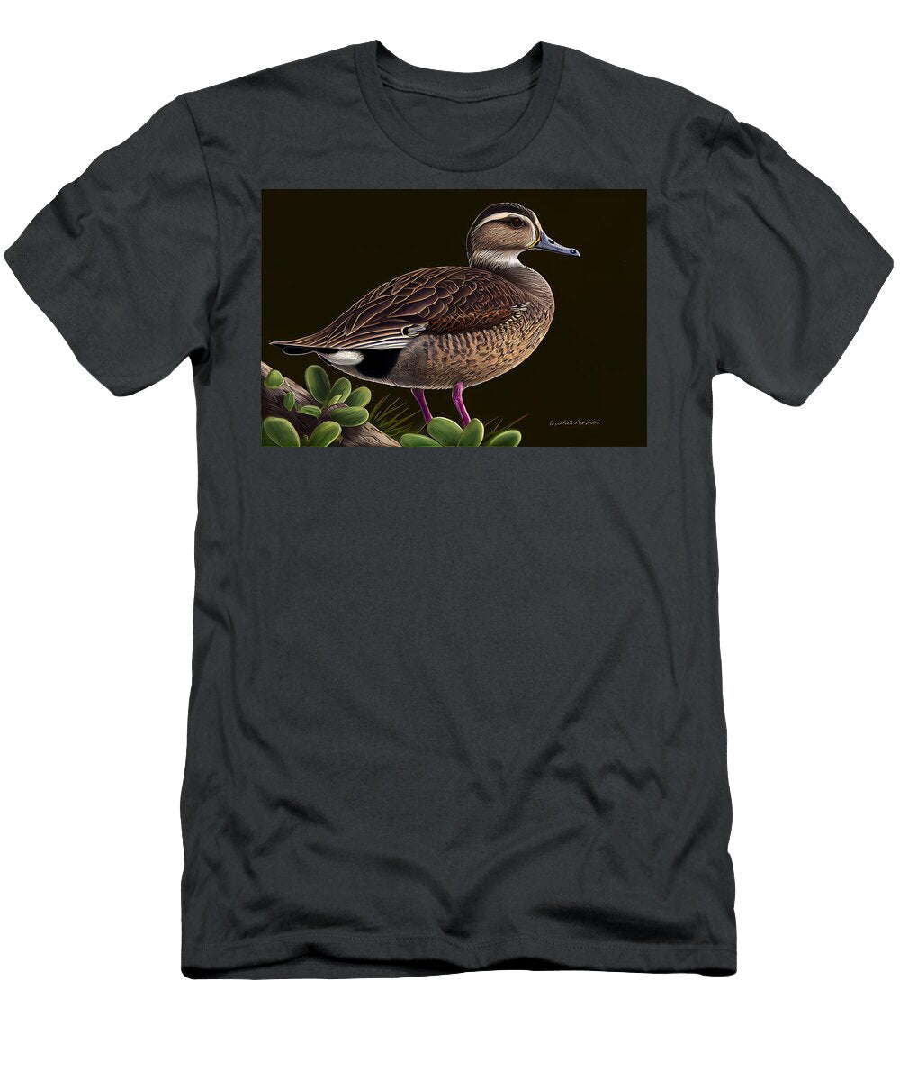 3 Dusky Duck Anas Obscura in a Jack Kirby and Jo By Asar Studios Celestial Images T-Shirt