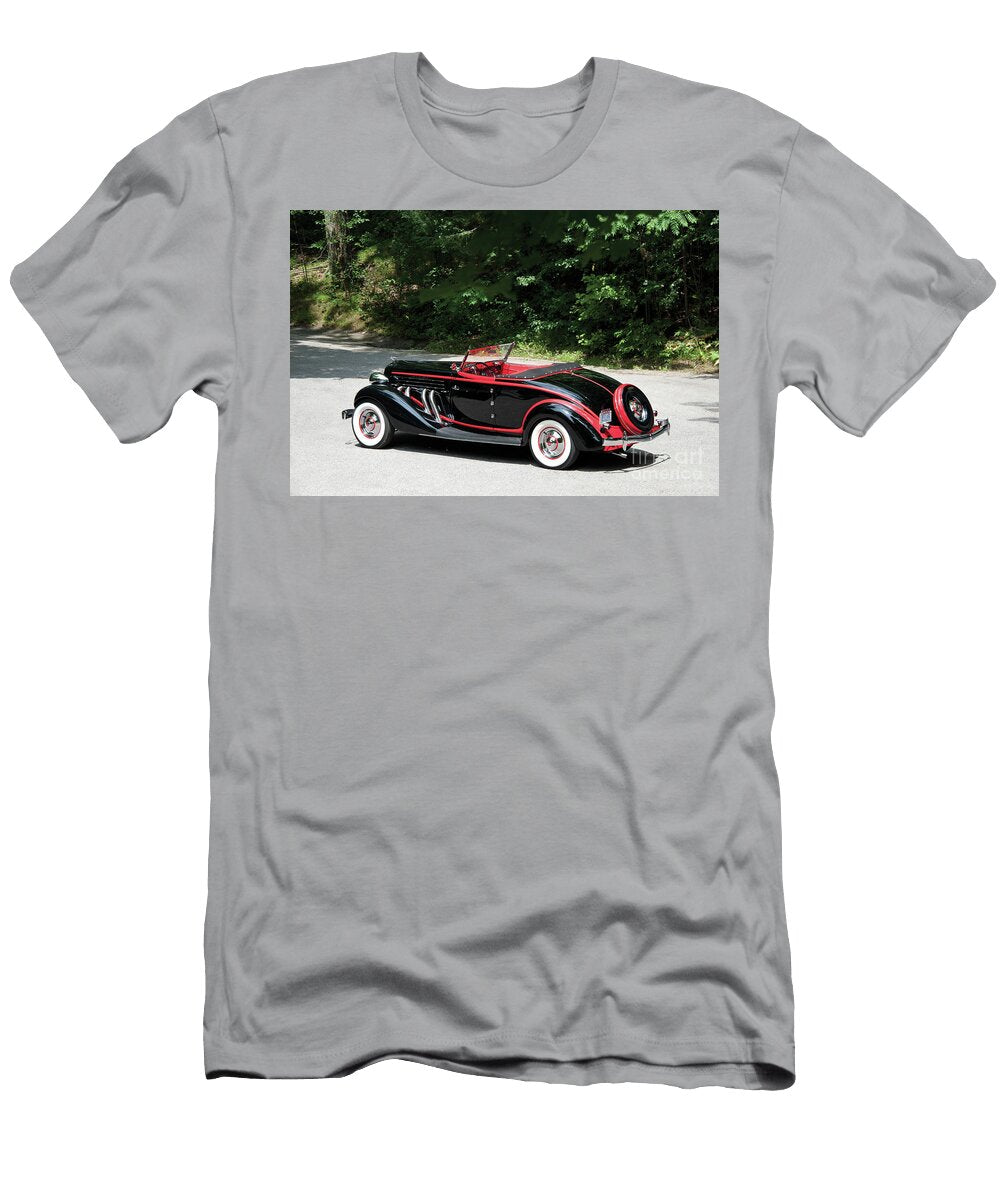 3 Exclusive American Retro Luxury Black 1935 Auburn 851 Supercharged Dual Ratio Cabriolet Vladyslav Shapovalenko T-Shirt