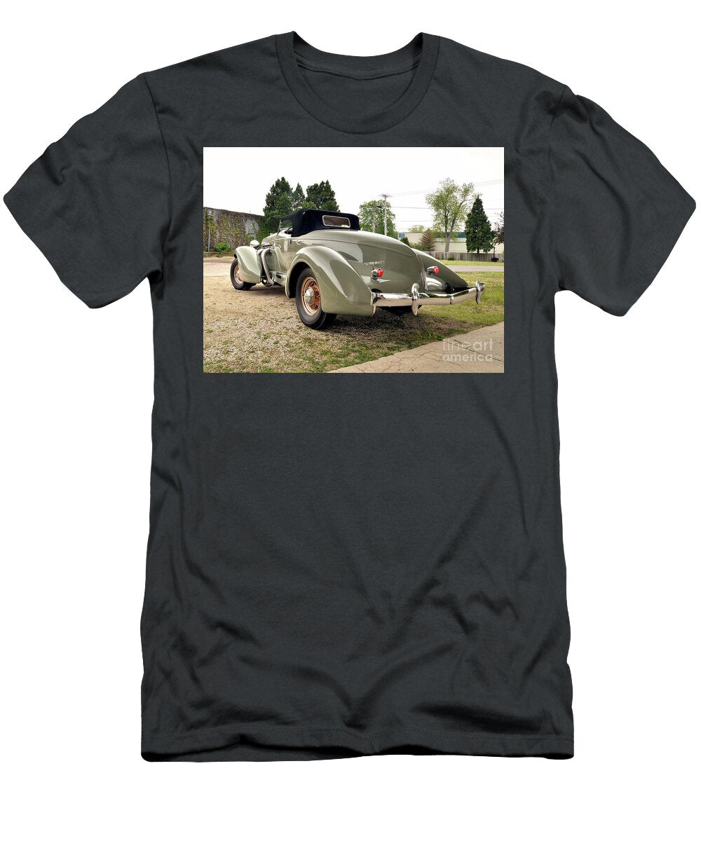 3 Exclusive American Retro Luxury Gray 1936 Auburn 852 Sc Dual Ratio Supercharged Speedster Vladyslav Shapovalenko T-Shirt