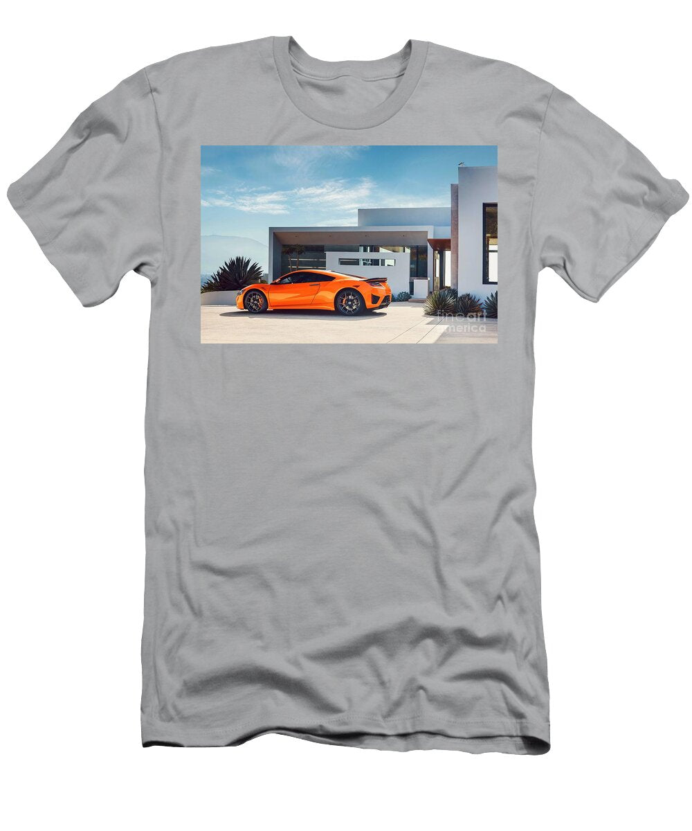 3 Exclusive Japanese Sports Car Orange Acura Nsx Coupe 35 V6 Twin Turbocharged Vladyslav Shapovalenko T-Shirt