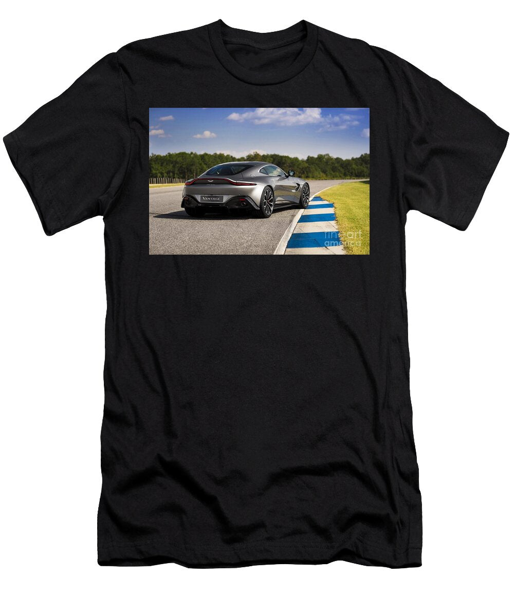 3 Exclusive Luxury Supercar Gray Aston Martin Vantage V8 Amg Engine M177 40l Twin Turbocharged Vladyslav Shapovalenko T-Shirt
