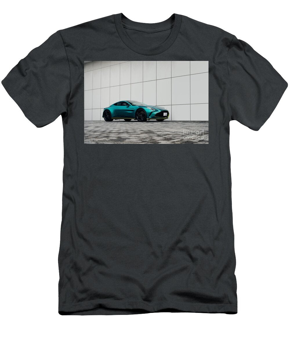 3 Exclusive Luxury Supercar Green Aston Martin Vantage V8 Amg Engine M177 40l Twin Turbocharged Vladyslav Shapovalenko T-Shirt