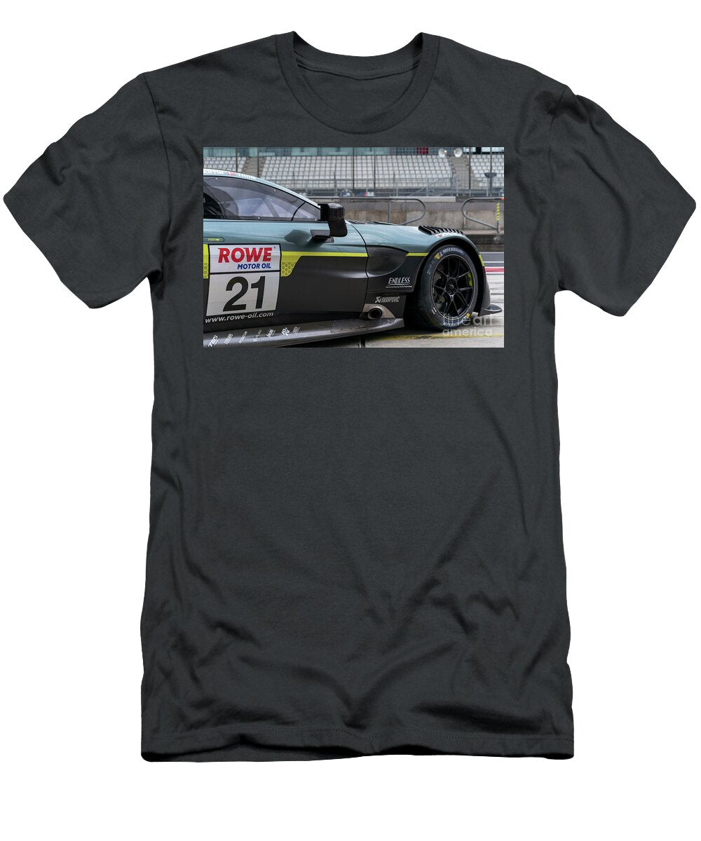 3 Exclusive Racing Supercar Green and Yellow Aston Martin Vantage Gt3 Amg M177 40l V8 Turbocharged Vladyslav Shapovalenko T-Shirt