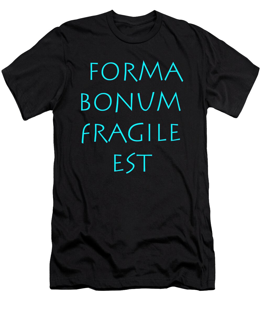 3 Forma Bonum Fragile Est Vidddie Publyshd T-Shirt