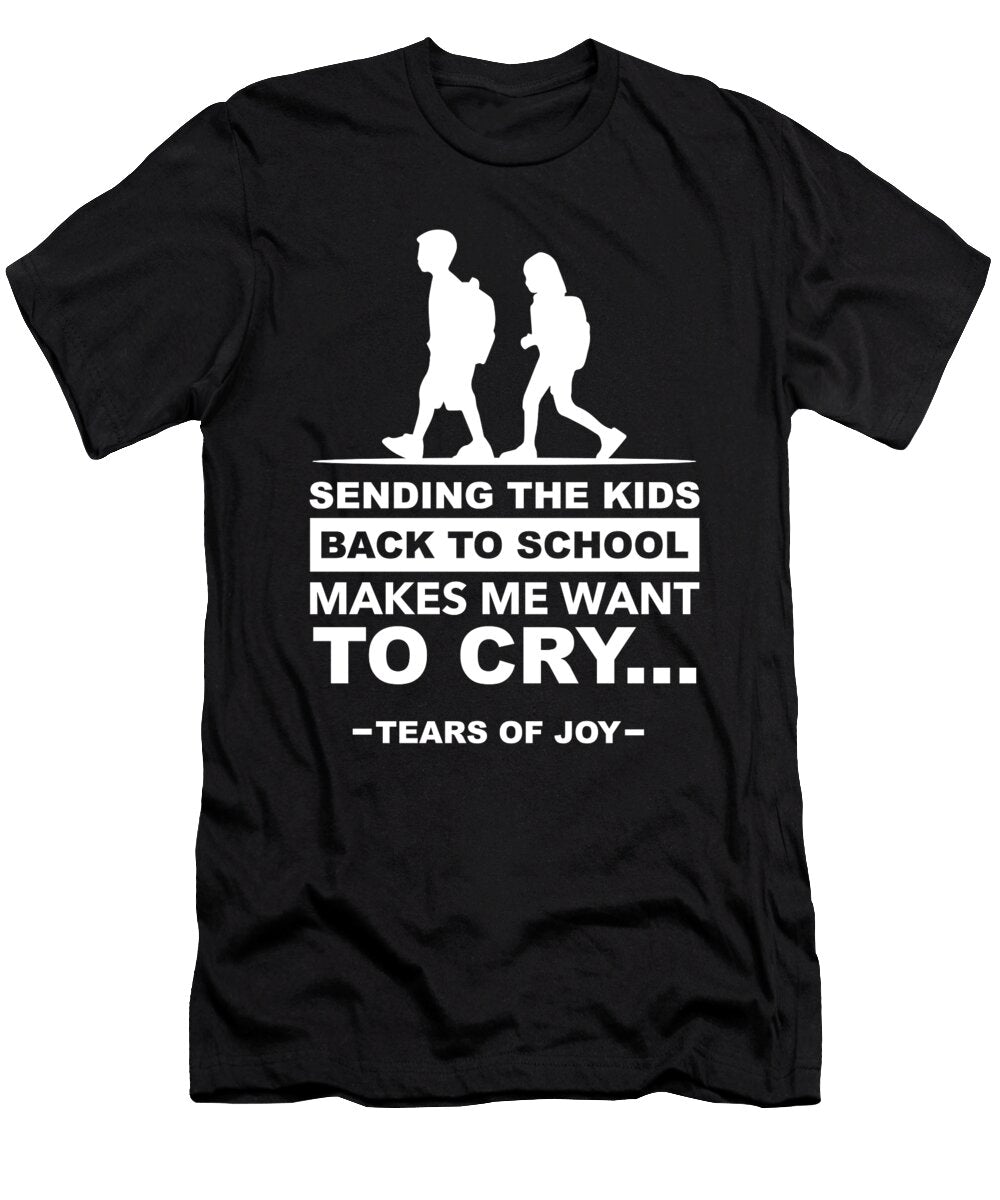 3 Funny Back to School Art for Mom Dad Parents Dark Ruler T-Shirt