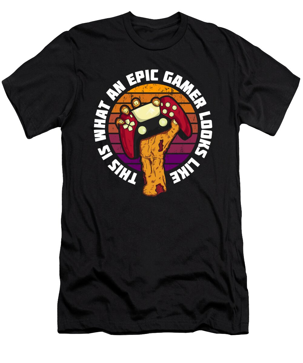 3 Gamer Gaming Video Games Crazy Squirrel T-Shirt