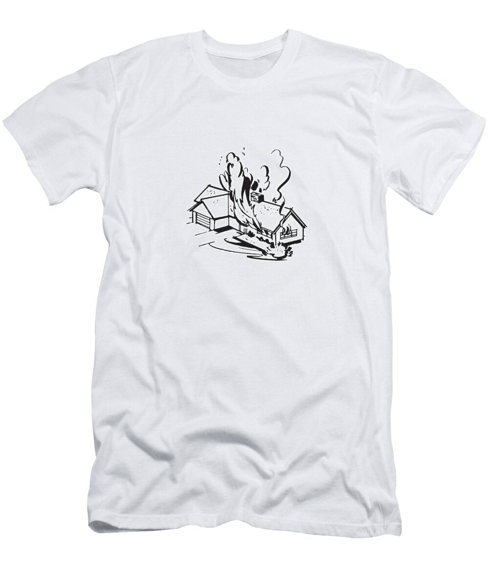 3 House on Fire Csa Images T-Shirt