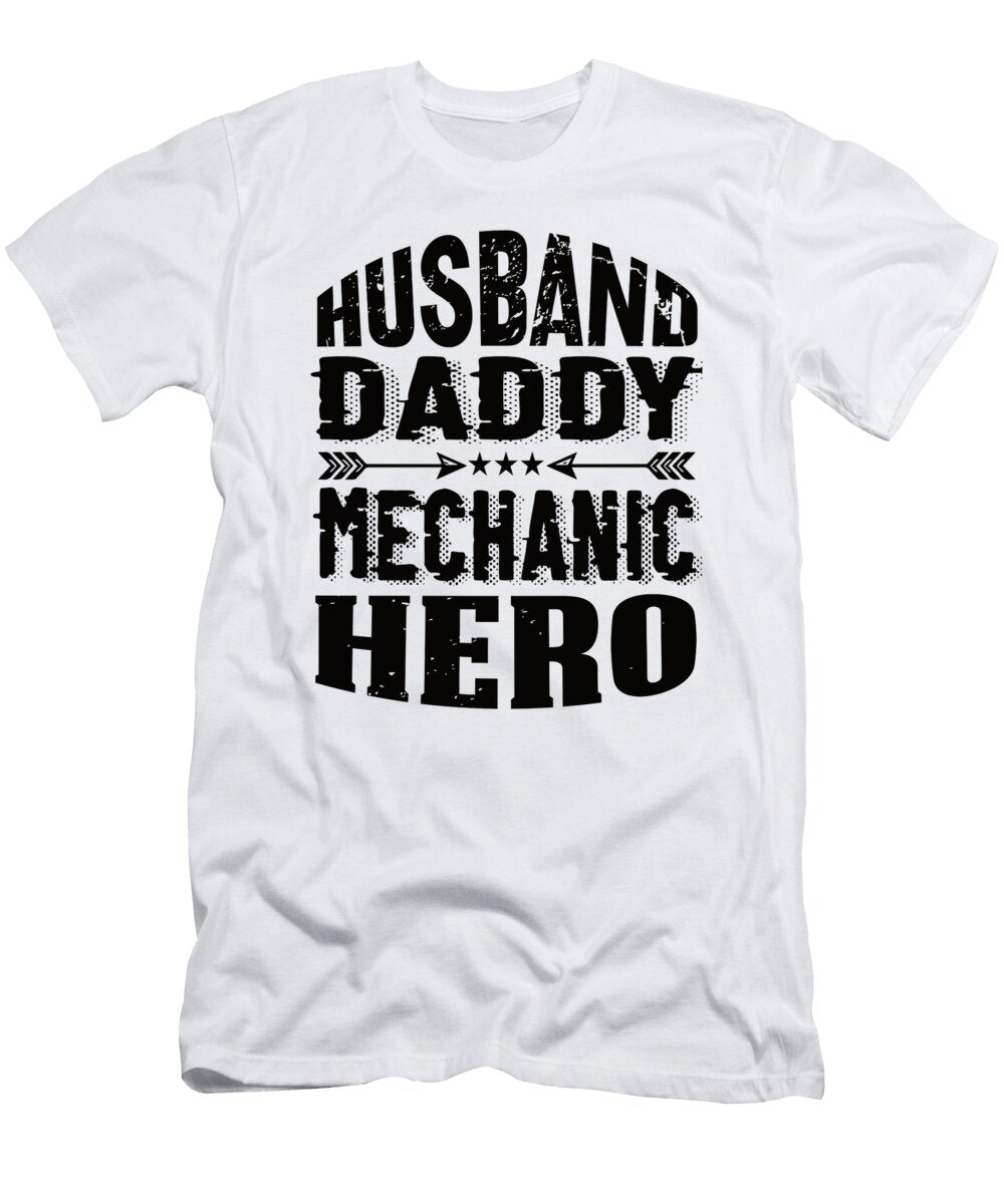 3 Husband Daddy Mechanic Hero Steven Zimmer T-Shirt