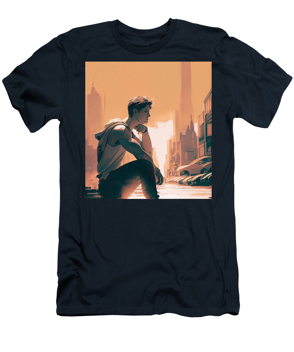 3 in a Jack Kirby Style Gentle and Light Colors By Asar Studios Celestial Images T-Shirt