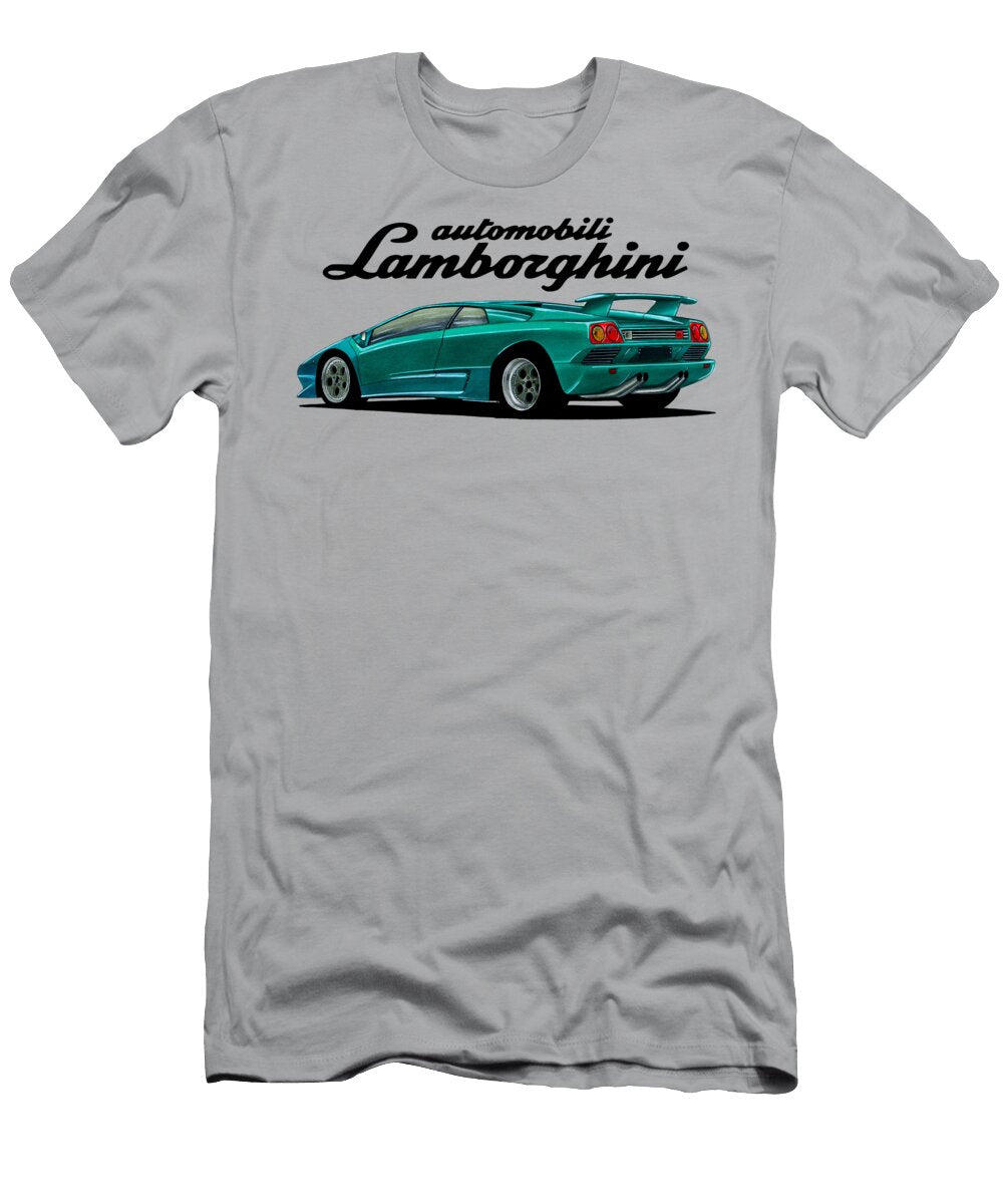 3 Italian 2 Door Supercar Lamborghini Diablo Vt with 57l 500hp V12 Engine Vladyslav Shapovalenko T-Shirt
