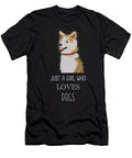3 Just a Girl Who Loves Dogs Funny Dog Cynto T-Shirt