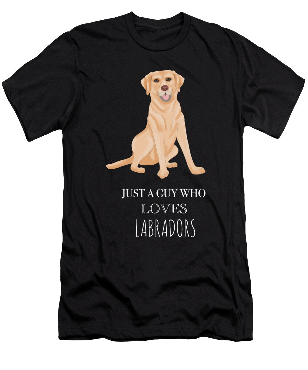 3 Just a Guy Who Loves Labradors Funny Dog Cynto T-Shirt