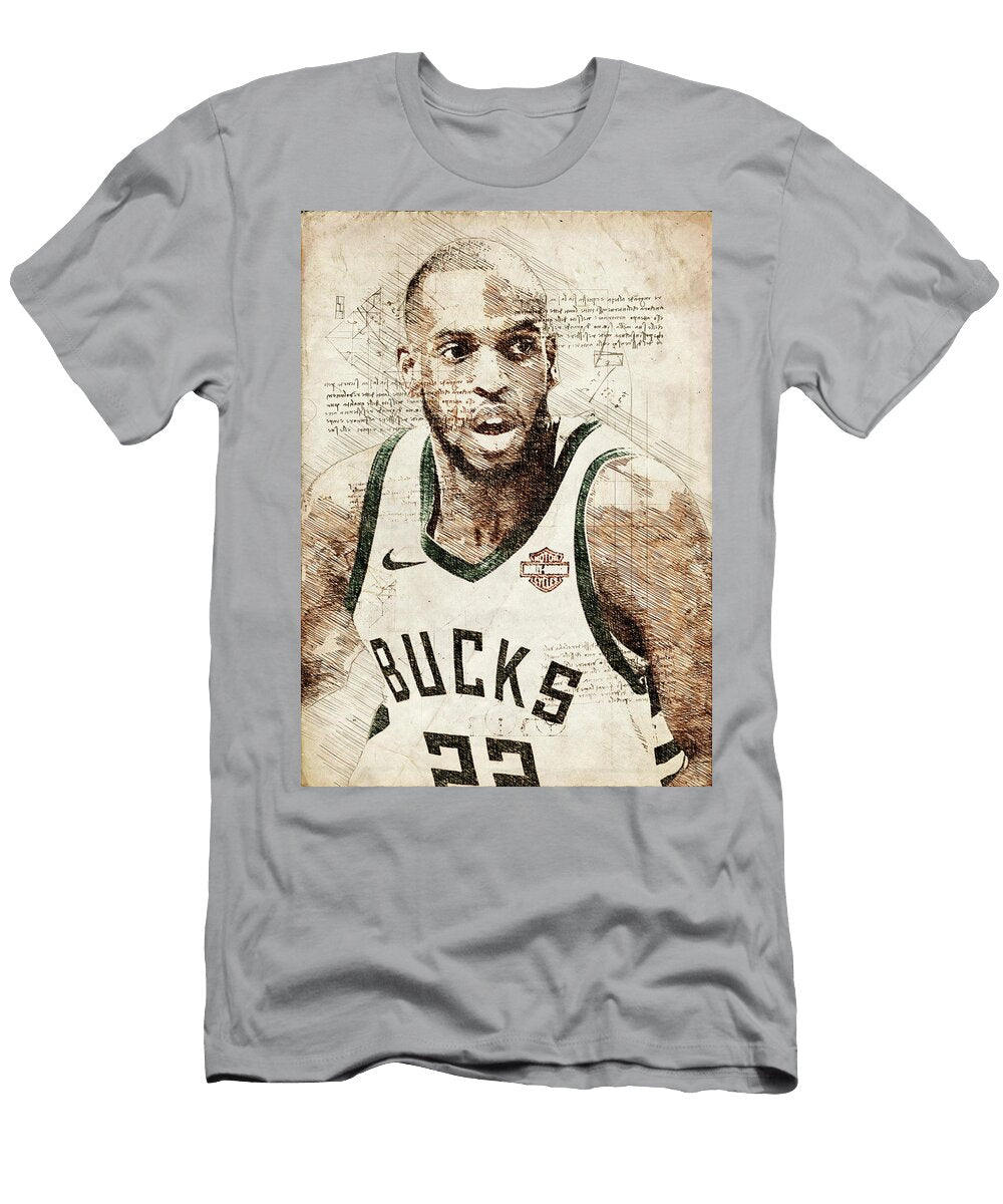 3 Khris Middleton Khris Middleton Khrismiddleton Jameskhristianmiddleton Milwaukee Bucks Detroit Pisto Wrenn Huber T-Shirt