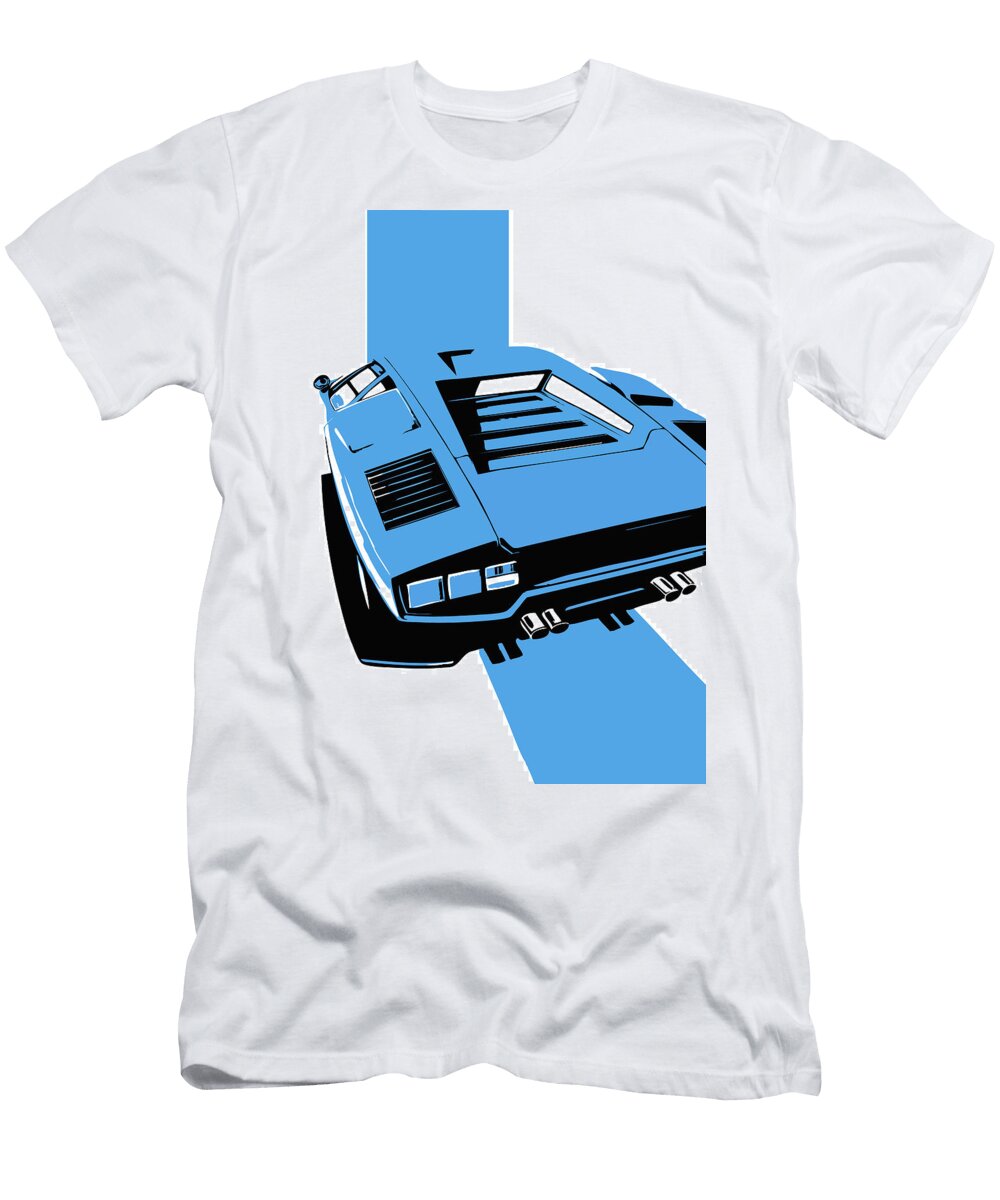 3 Lamborghini Countach Classic Italian Supercar Thespeedart T-Shirt