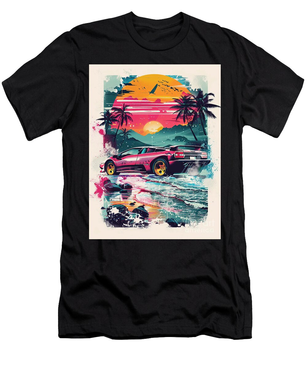3 Lamborghini Diablo Car Tommy Mcdaniel T-Shirt