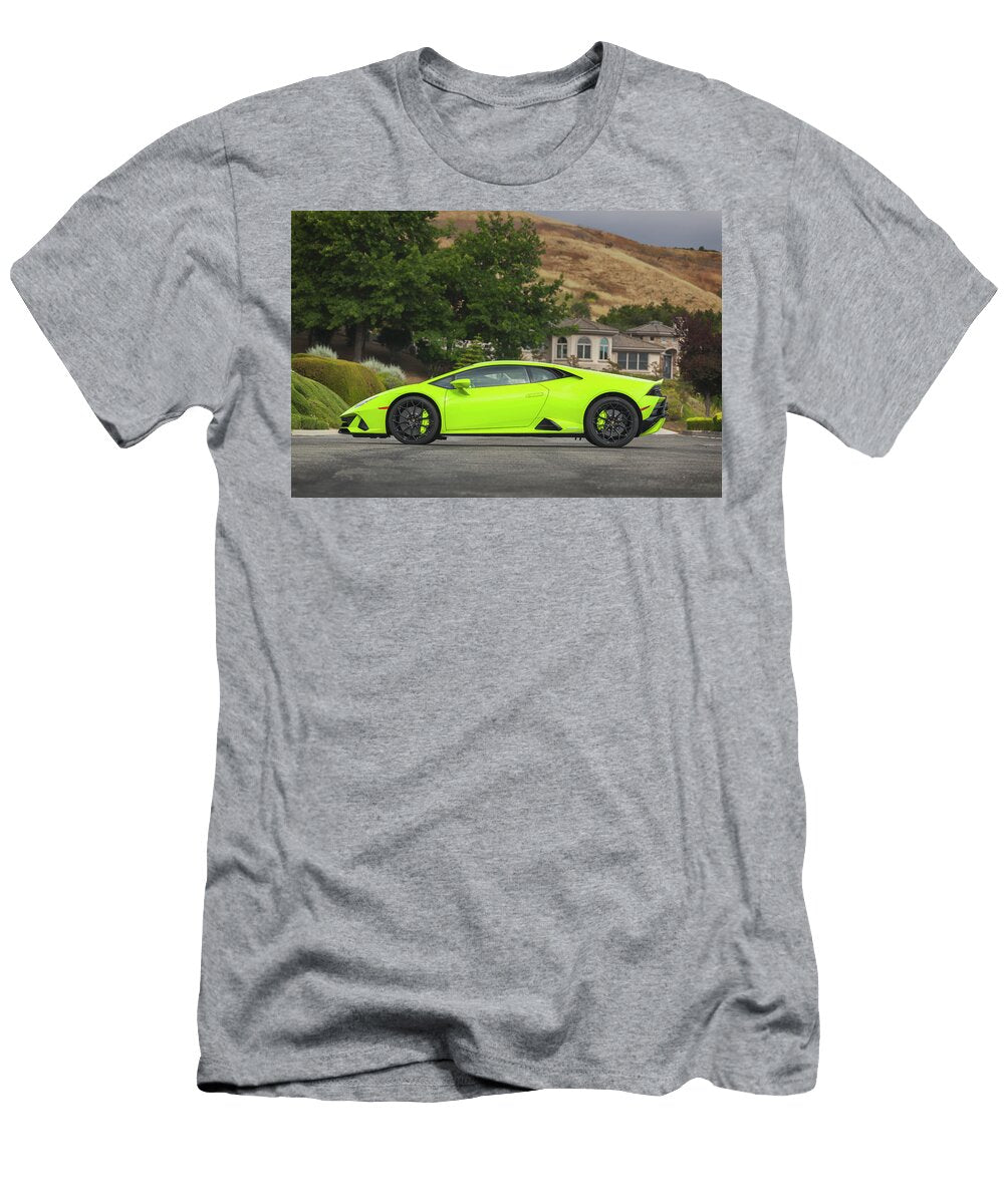 3 Lamborghini Huracan Evo Print Itzkirb Photography T-Shirt