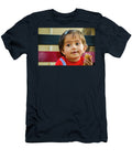 3 Little Girl Sitting on a Bench and Eating an Ice Cream Cone Shilpa Panchal T-Shirt