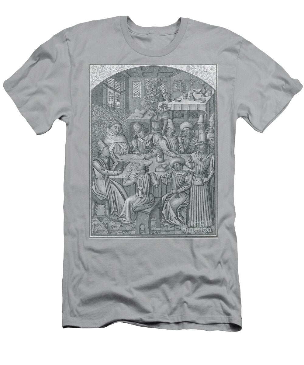 3 Medieval Accountants 1466 Science Source T-Shirt