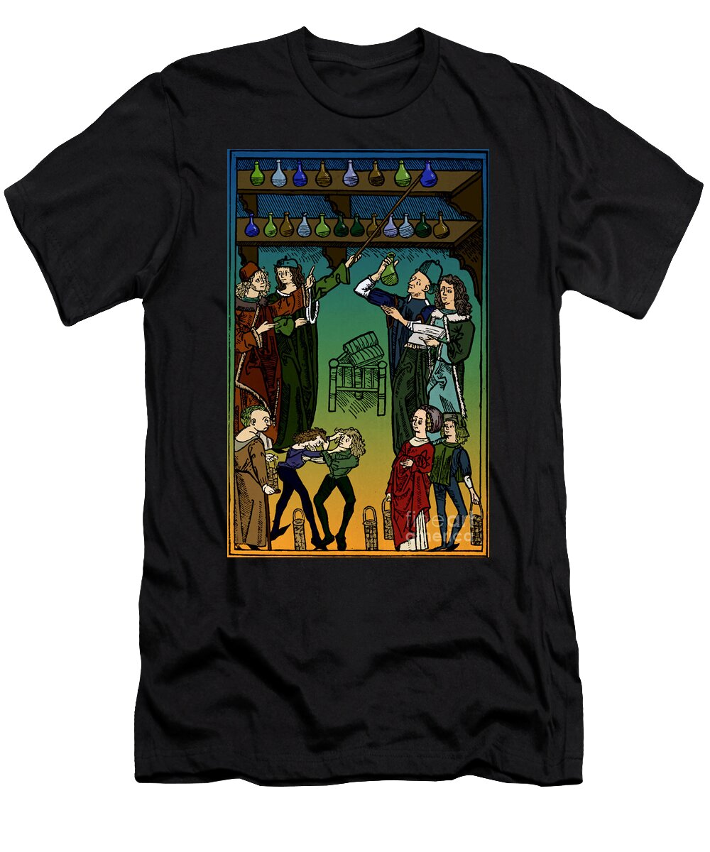 3 Medieval Italian Pharmacy Science Source T-Shirt