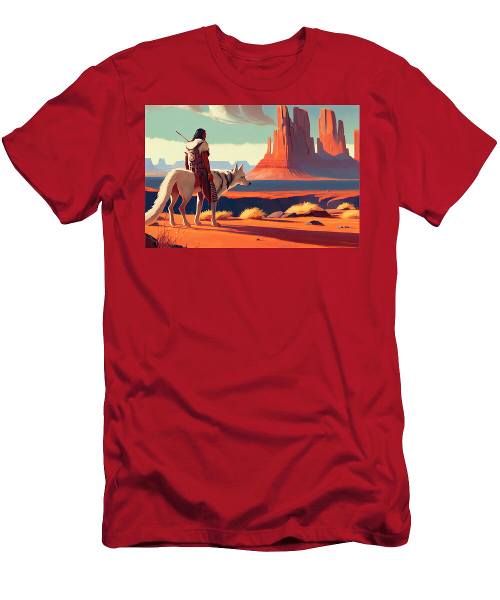 3 Navajo Shepherd in a Jack Kirby Style Gentle an By Asar Studios Celestial Images T-Shirt