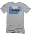 3 North American Snj 4 a Navy Trainer From World War Ii Flying in Bruce Beck T-Shirt