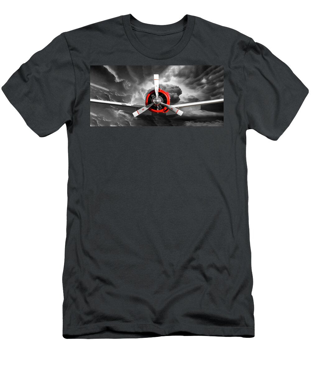 3 North American T 28 Trojan Wright Aviation T-Shirt