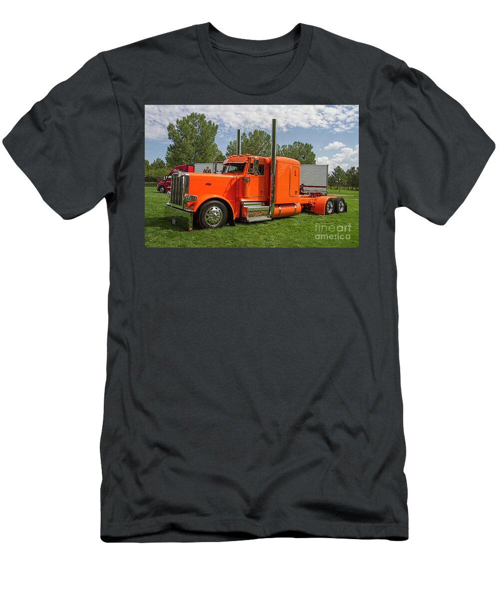 3 Peterbilt Semi Truck Nick Gray T-Shirt