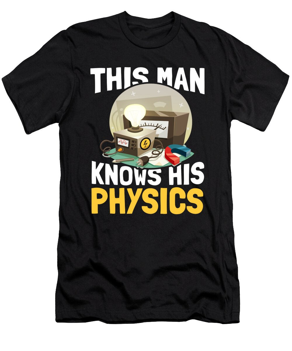 3 Physics Scientist Science Physicist Crazy Squirrel T-Shirt
