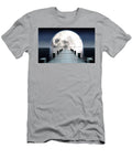 3 Pier and Moon on Water Horizon Allan Swart T-Shirt