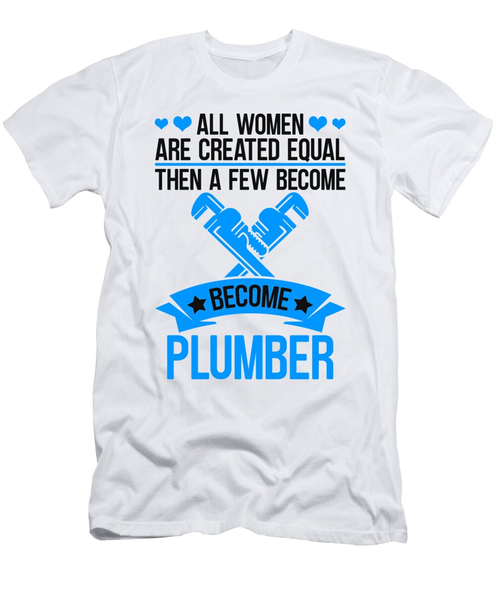 3 Pipe Plumbing Pipefitter Pipes Pipefitting Plumber Florian Dold Art T-Shirt