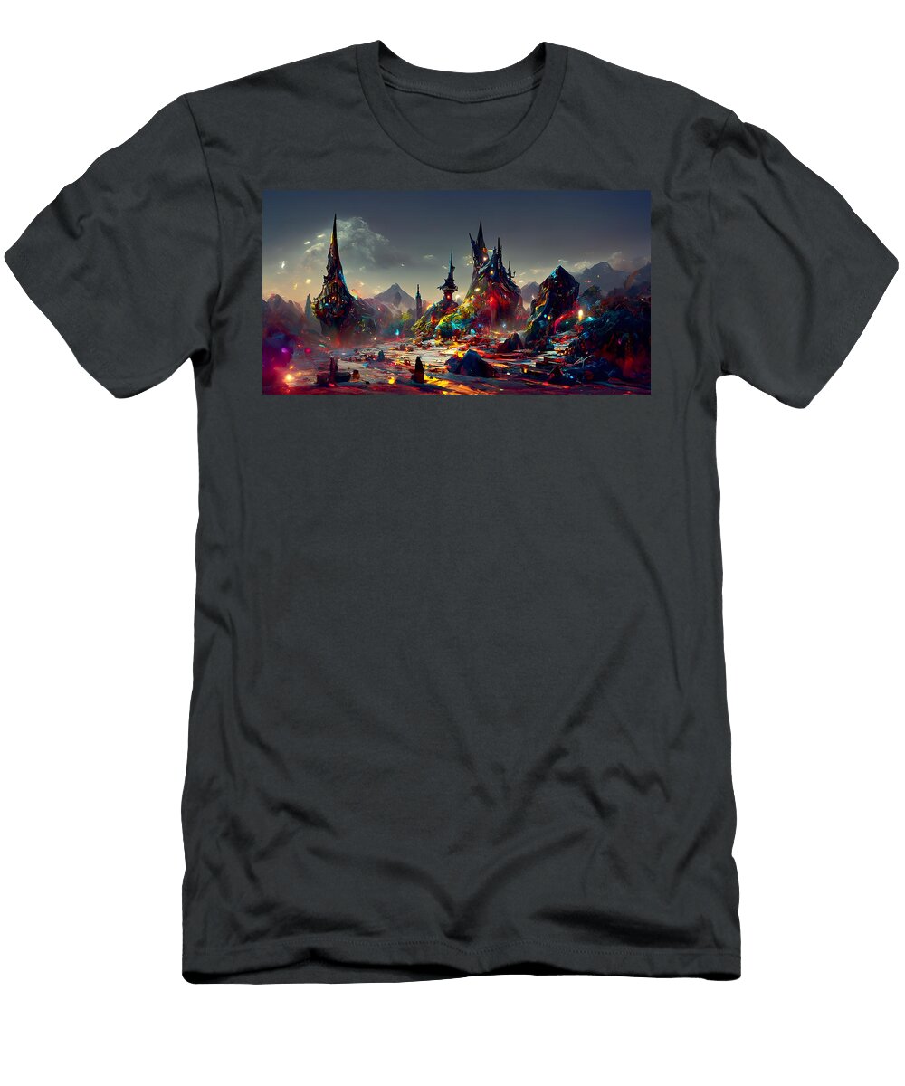 3 Rocky Landscape in Another Dimension Frederick Butt T-Shirt