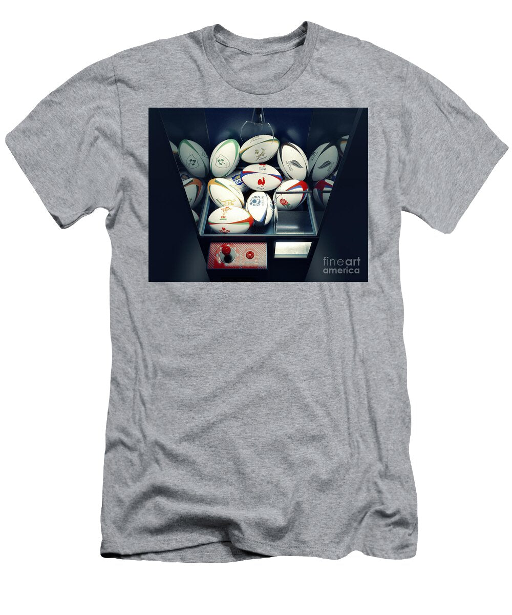 3 Rugby Team Ball Claw Grabber Machine Allan Swart T-Shirt