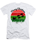 3 Santas Sleigh Pulled By a Team of Hogs Chomper Designs T-Shirt
