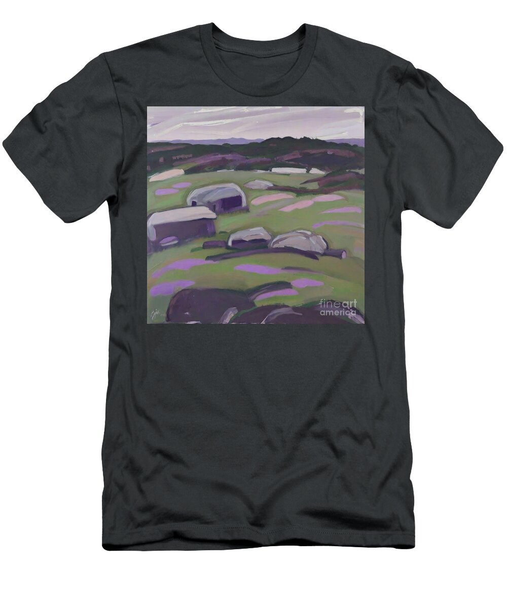 3 Sheds Painting Purple Rocky Newfoundland Canada Sheds Fishing Fogo Abandoned Abstract Art Backgrounds Color Crack Decorative Dirty Dust Edge Element Faded Grunge Handled Illustration Layered N Akkash T-Shirt