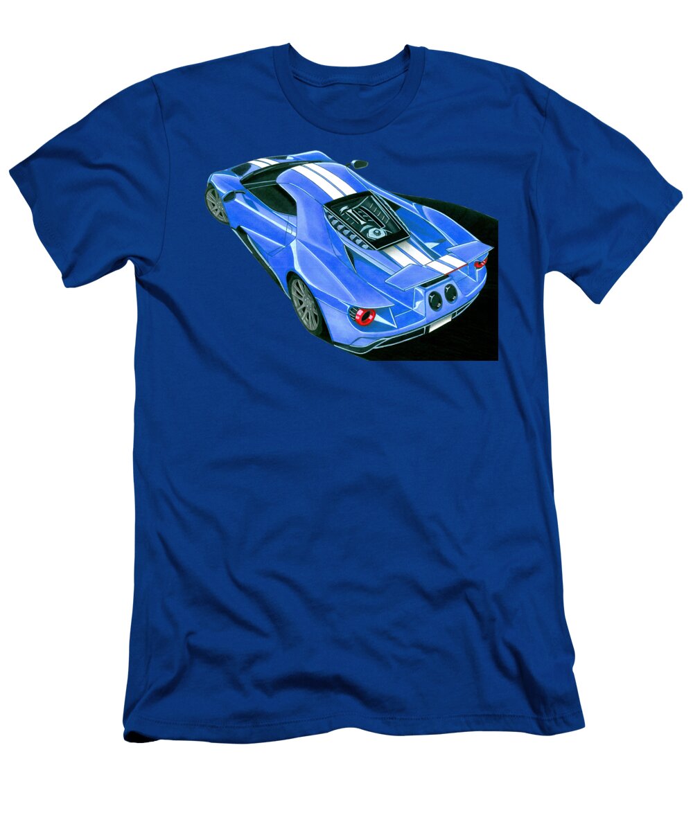 3 Supercar Ford Gt with Turbocharging V6 Engine Vladyslav Shapovalenko T-Shirt