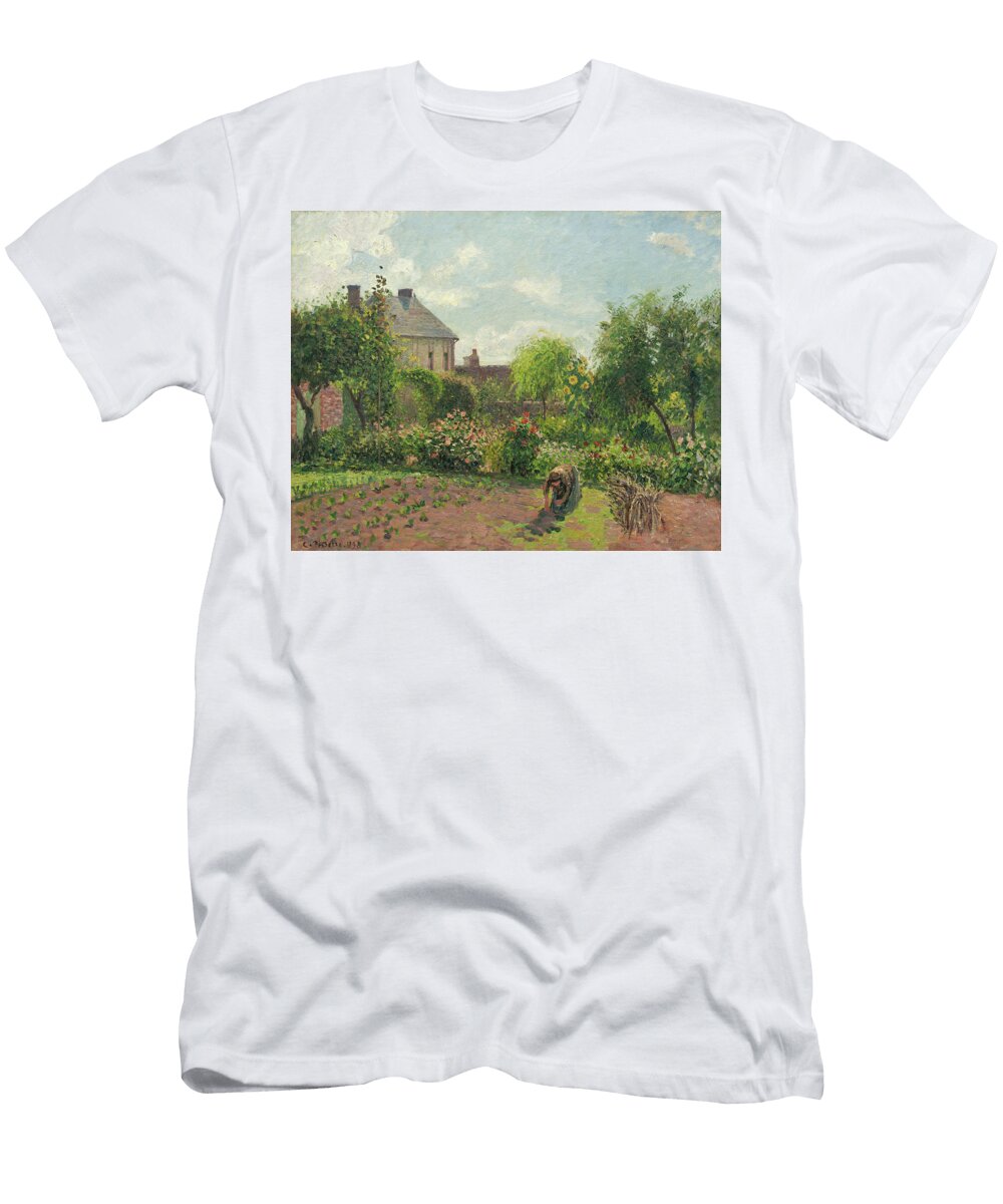 3 the Artists Garden At Eragny Camille Pissarro T-Shirt