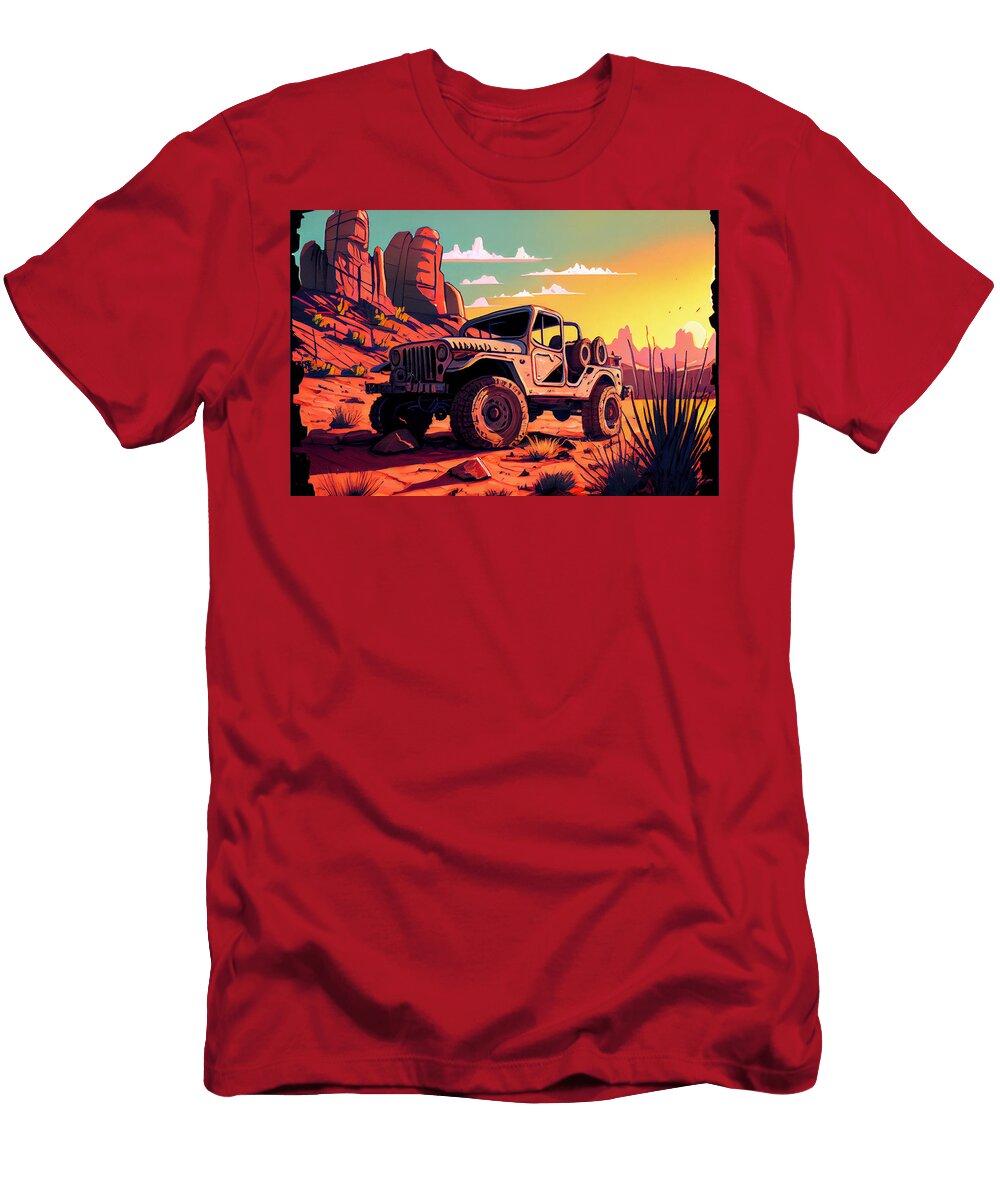 3 the Wrangler in a Jack Kirby Style Gentle and L By Asar Studios Celestial Images T-Shirt