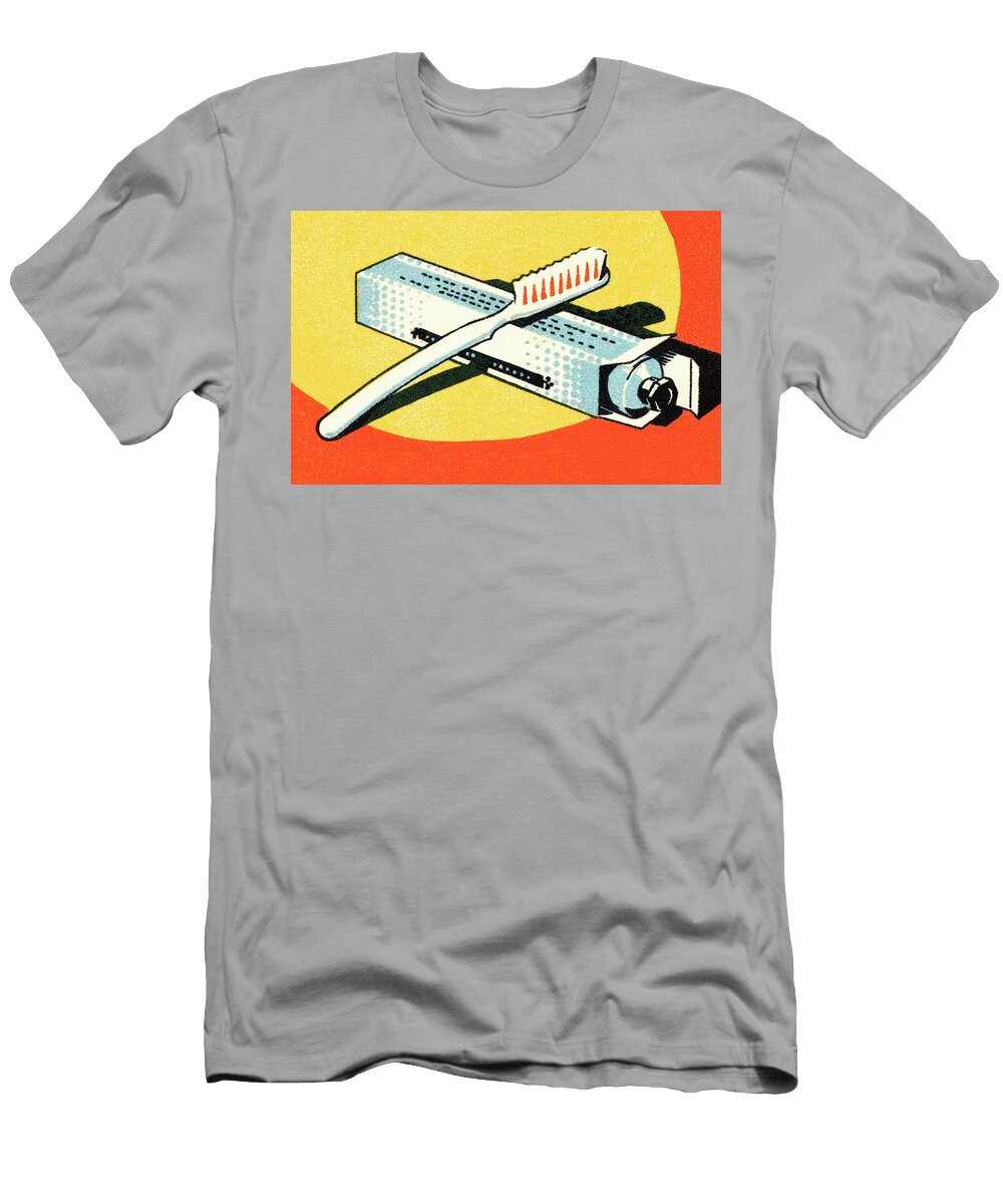3 Toothbrush and Toothpaste Csa Images T-Shirt