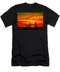 3 Vibrant Sunset Over Silhouetted Trees Mario G Rivera T-Shirt