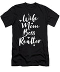 3 Wife Mom Boss Realtor Women Funny Mama Mothers Day Haselshirt T-Shirt