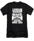 30 Gaming 11th Birthday Year Old Gamer Level 11 Unlocked Crazy Squirrel T-Shirt