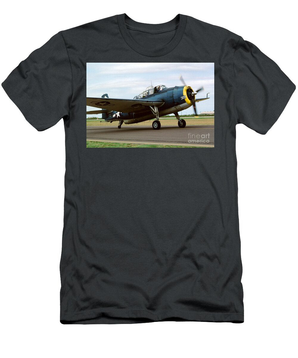 309 Grumman Avenger Spinning Prop Wernher Krutein T-Shirt