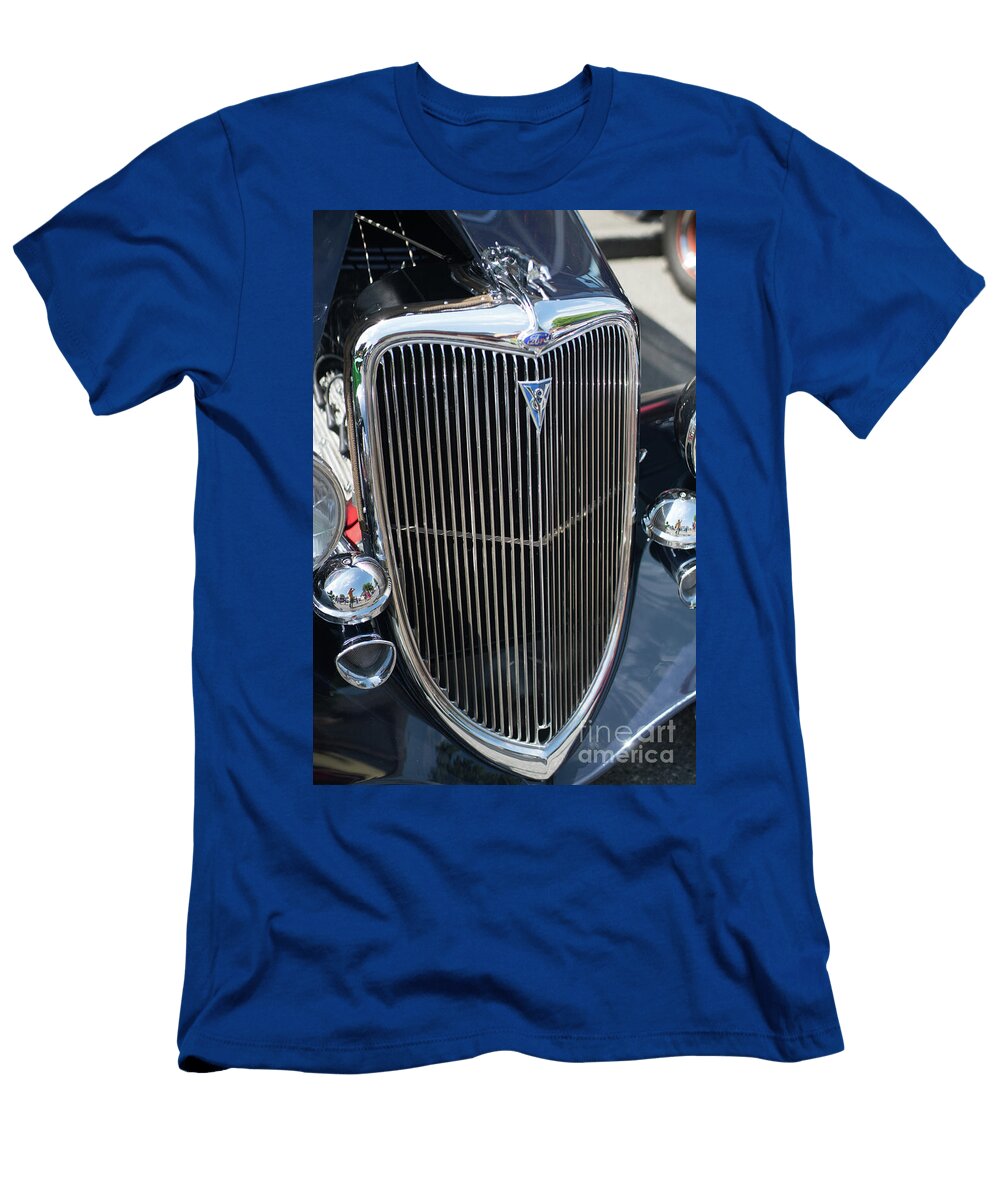 30s Vintage Ford Hotrod with Chrome Greyhound Mike Reid T-Shirt