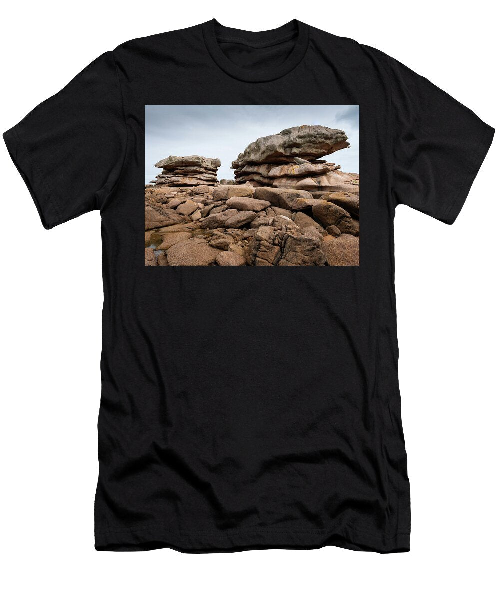 31 Interesting Rock Formation on Pink Granite Coast in Northern Brittany Stefan Rotter T-Shirt