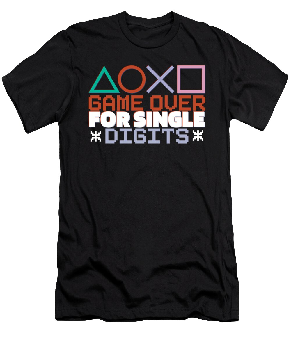 35 Gaming 10th Birthday Video Games 10 Year Old Gamer Crazy Squirrel T-Shirt